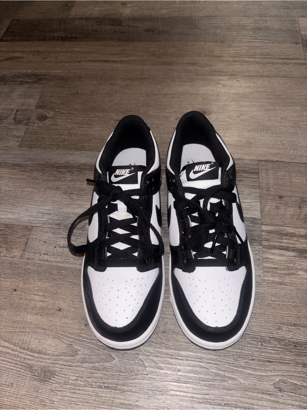 Nike Black and White Panda Dunks Low-Top Sneakers